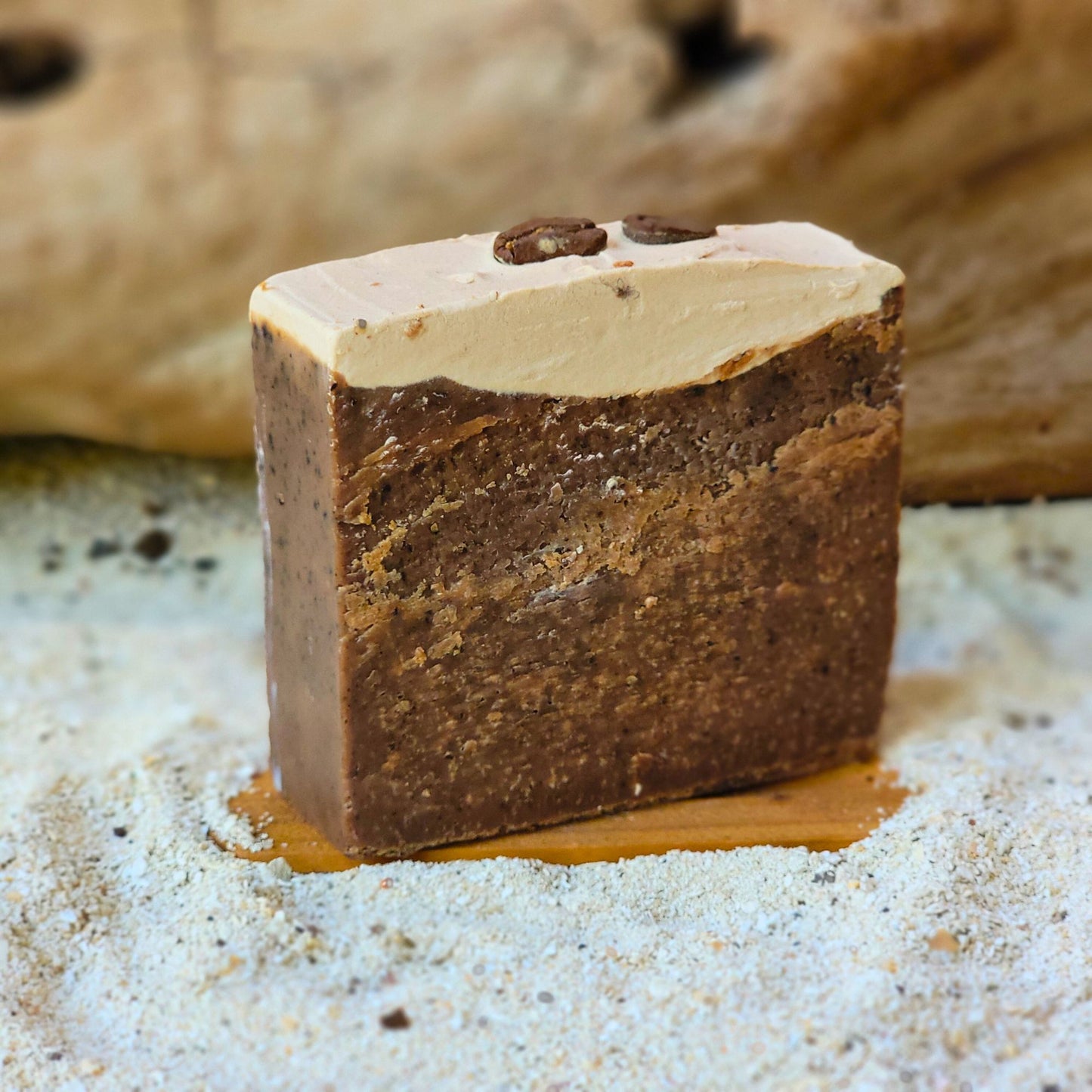 DESPERTAR ISLEÑO Jabón exfoliante de café hondureño y coco