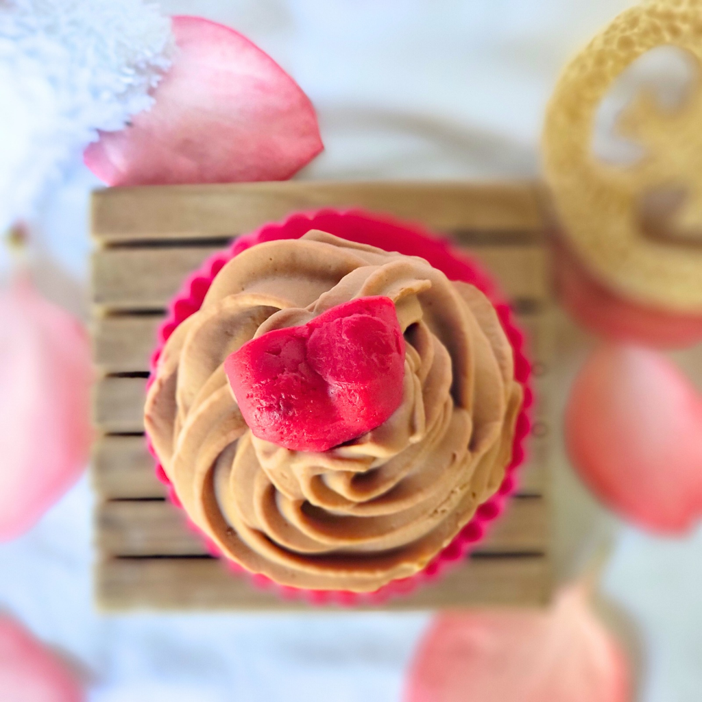 Cupcake de Rosas y Vainilla 🌸🍦