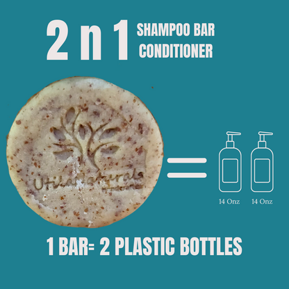 🥥 Shampoo solido - 2 en 1 Leche de Coco y Toronja- VOLUMEN Y FUERZA.