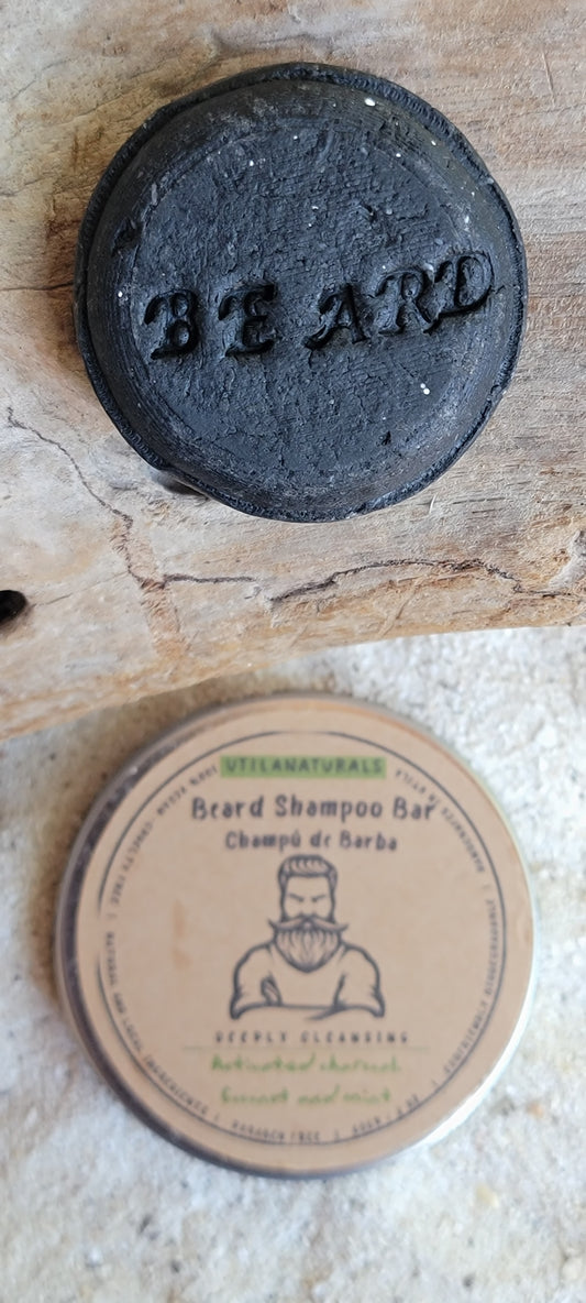 💈🧔 Shampoo solido de Barba - 2 en 1 - DETOX.