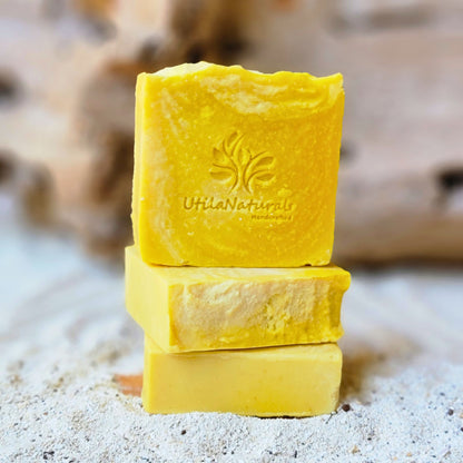 SOL TROPICAL Jabón corporal energizante de mango y naranja