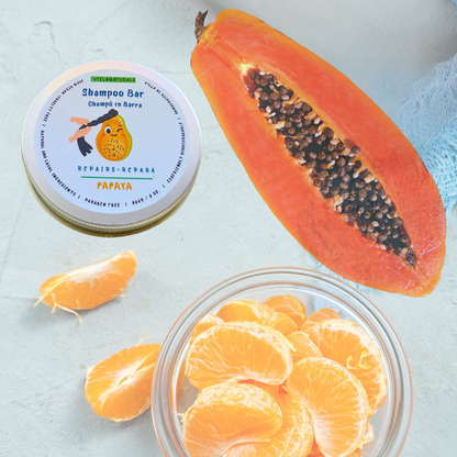 🍊Solid Papaya Tangerine Shampoo- REPAIRS