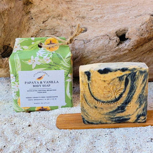 DULCE PAPAYA

Jabón corporal artesanal con papaya nativa y vainilla