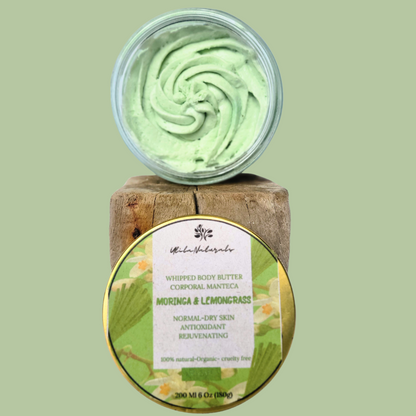 VERDE VITAL  Manteca corporal de moringa y lemongrass