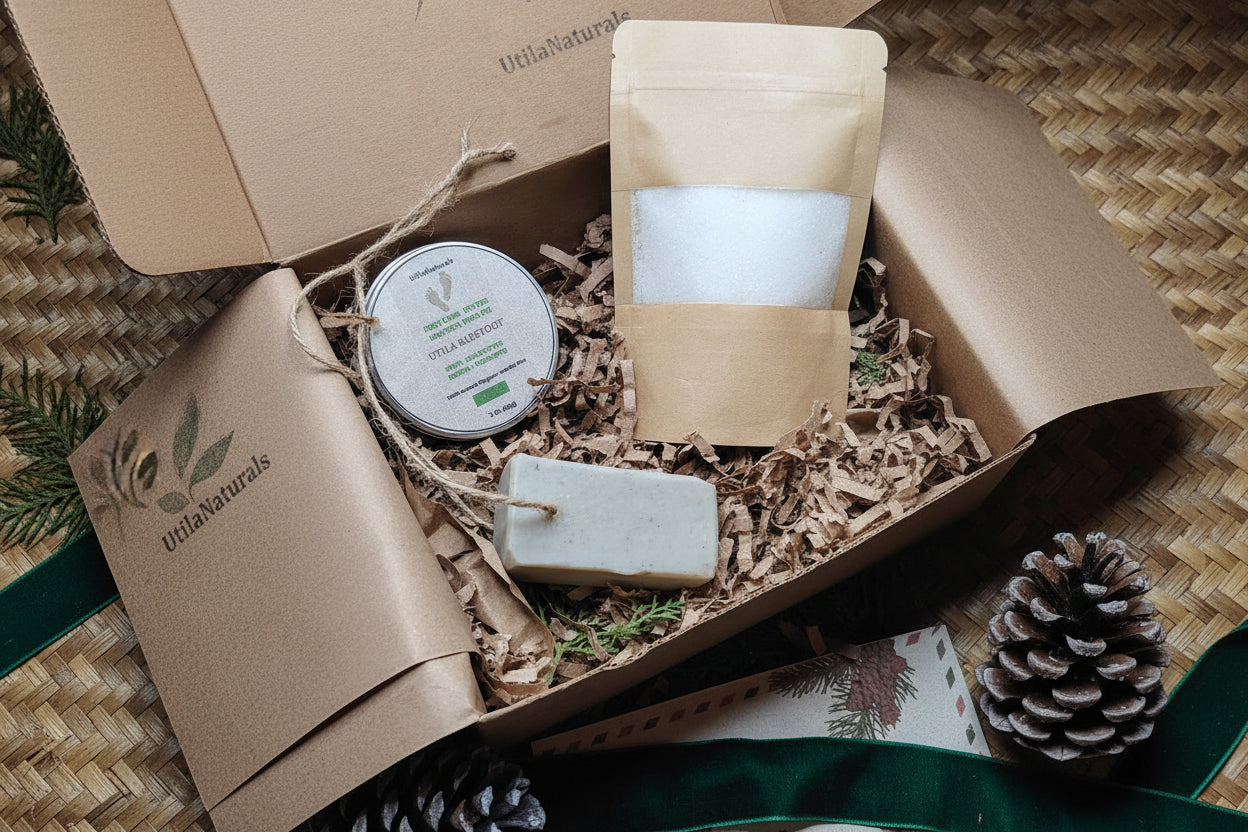 🌿 Pies Descalzos de Utila – Kit Spa Relajante para Pies